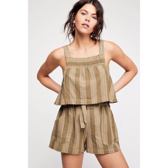 Free People Girl Like Me Crop Top & Shorts Set - Picture 1 of 6